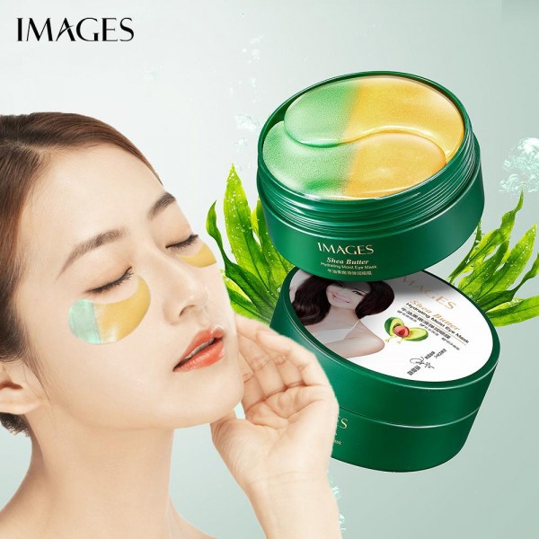 Патчи гидрогелевые для кожи вокруг глаз Images Shea Butter Eye Mask, с экстрактом авокадо, 60 шт