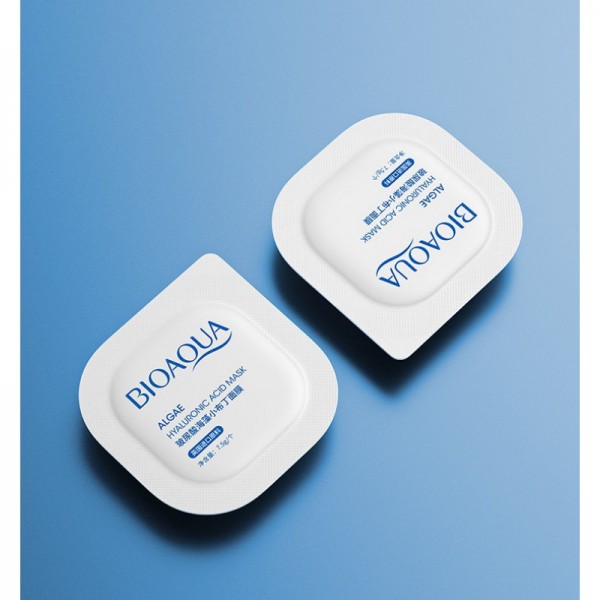 Маска для обличчя Bioaqua Algae Hyaluronic Acid Mask, з екстрактом морських водоростей, 8*5 мл