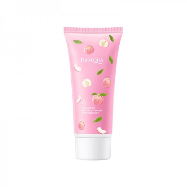 Пінка для вмивання Bioaqua Peach Extract Amino Acid Cleanser з екстрактом персика, 100 г