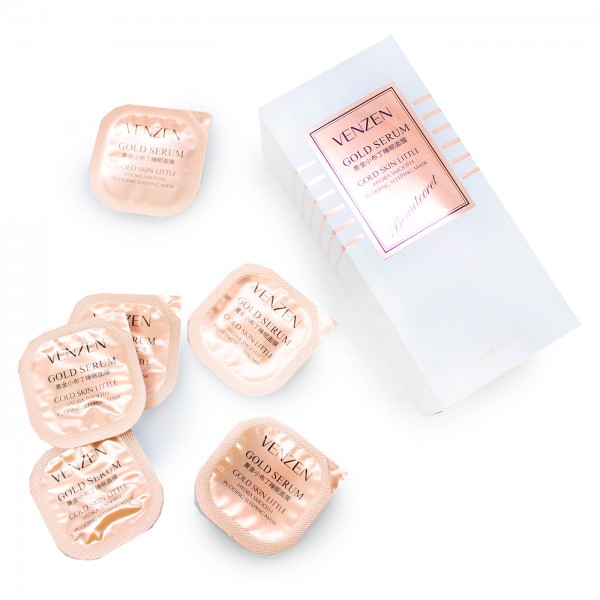 Набір масок для обличчя Venzen Gold Serum Sleeping Mask, 7,5гх6