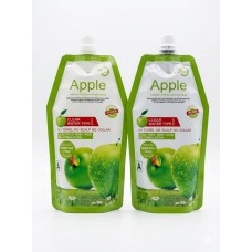 Крем-фарба для волосся без аміаку з ароматом яблука APPLE  Ammonia-Free Hair Dye Cream, чорна, 500 мл х 2