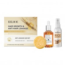 Набор для роста и восстановления сухих и поврежденных волос EELHOE Anti-Leakage Hair Set, 3 средства