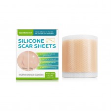 Пластырь силиконовый от шрамов и рубцов West&Month Silicone Scar Sheets, гель-пластырь от шрамов, телесный, 4 см х 1,5 м