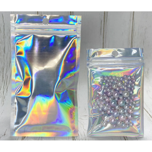 Пакет-саше косметичний із замком Zip-Lock та отвором, глянцевий пакет, Zip-Lock 25х35 см, 10 шт