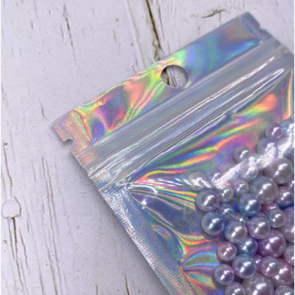 Пакет-саше косметичний із замком Zip-Lock та отвором, глянцевий пакет, Zip-Lock 10,5х15 см, 10 шт