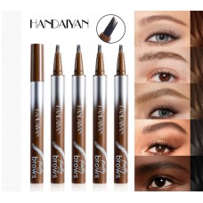 Олівець для брів Handaiyan Fluffy, фломастер для брів із ворсинками, лайнер, 5 кольорів, 1 шт