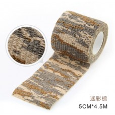 Бинт еластичний Coban 5см, фіксуючий, самозакріплюючий, бинт Кобан, бинт зелений камуфляж, самоклеючий, аутоадгезійний бинт, 5см х 4,5м