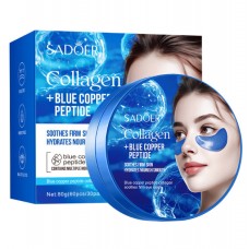Патчі гідрогелеві SADOER Collagen + Blue Copper Peptide Eye Mask з колагеном та амінокислотами, 60 шт