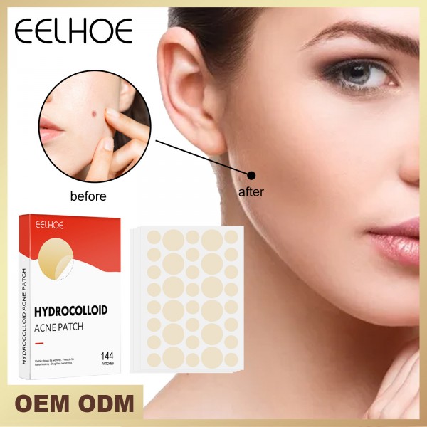 Патчі від акне EELHOE Hydrocolloid Acne Patch, гідроколоїдний пластир від прищів, 144 шт Патчі від акне EELHOE Hydrocolloid Acne Patch, гідроколоїдний пластир від прищів, 144 шт