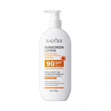Лосьйон сонцезахисний для обличчя та тіла SADOER Sunscreen Lotion SPF PA+++ 90 із захистом від УФ-променів, 220 мл