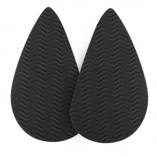 Наклейки для підошви протиковзкі для високих підборів, протиковзкі накладки для взуття, краплевидні, чорні, 2 шт, 12,5х7х0,1 см