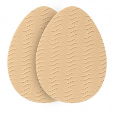 Наклейки для підошви протиковзкі для високих підборів, протиковзкі накладки для взуття, овальні, бежеві, 2 шт, 9х6,4х0,1 см