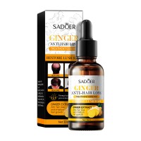 Сыворотка для роста волос из экстракта имбиря SADOER Ginger Anti-Hair Loss, сыворотка против выпадения волос, 30 мл