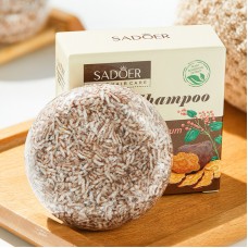 Твердий шампунь для волосся з екстрактом горця багатоквіткового SADOER Polygonum Multiflorum Nourishing Repair, шампунь від лупи, 60 г