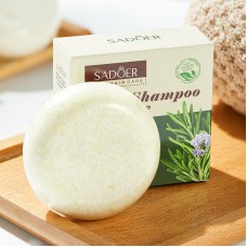 Твердий шампунь для волосся з розмарином SADOER Rosemary Extract Oil Control Fluffy, шампунь від лупи, 60 г
