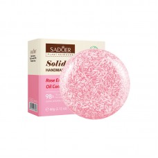 Твердий шампунь для волосся з екстрактом троянди SADOER Rose Essence Oil Control Fluffy, шампунь від лупи, 60 г