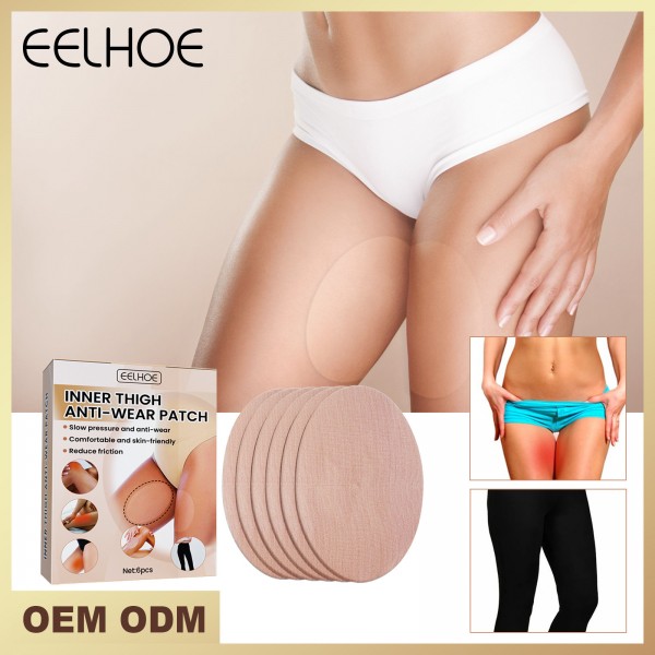 Пластир антифрикційний для тіла EELHOE від натирання, пластир від подразнень, бежевий, 1х6 шт