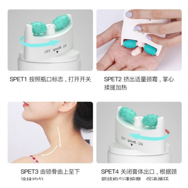 Крем для шиї з масажними роликами SENANA Hexapeptide Neck Cream,  110 г