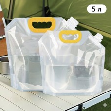 Каністра складна туристична для рідини Bag-in-Boх, пакет для рідини зі штуцером, прозора, 5 л