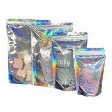 Пакет-саше глянцевий із замком Zip-Lock, пакет для пакування дой-пак, з віконцем, 9х13 + 3 см, 10 шт