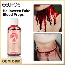 Кров штучна для гриму та косплей EELHOE Halloween Fake Blood Drops, макіяж на Хеллоувін, 50 мл