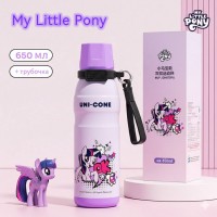 Термос дитячий My Little Pony «Поні», в подарунковому упакуванні, з трубочкою, 650 мл
