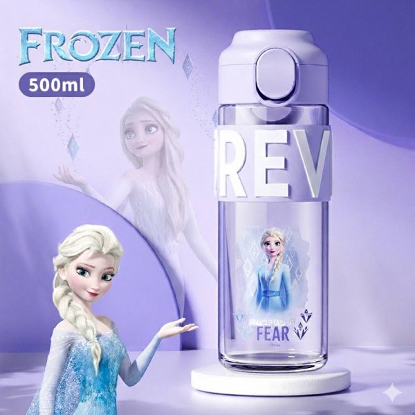 Бутылка для воды детская Disney «Эльза», 500 мл, фиолетовый