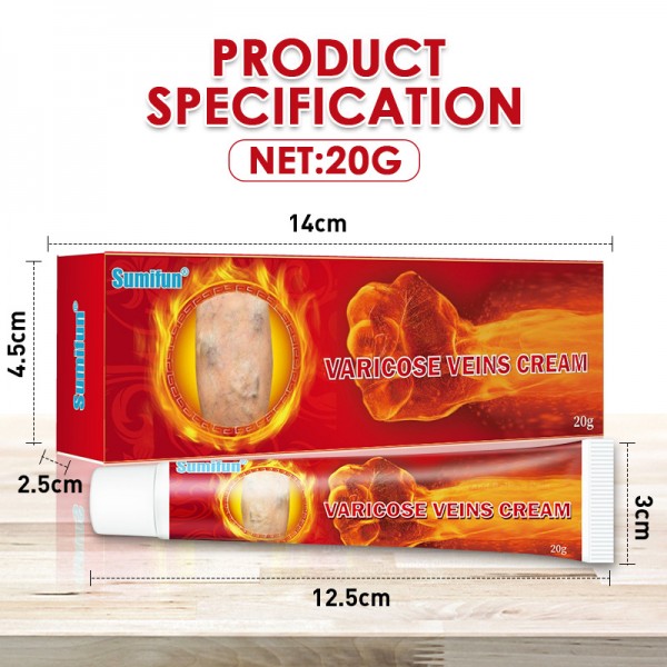 Крем від варикозу Sumifun Varicose Veins Cream, венозний крем, туба 20 г Крем від варикозу Sumifun Varicose Veins Cream, венозний крем, туба 20 г