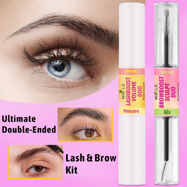 Набор для укладки ресниц и бровей MITILLO Lash & Brow Kit, гель для фиксации ресниц и бровей
