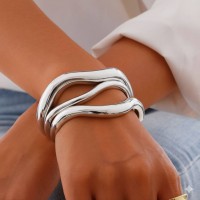 Браслет "Silver Set", комплект із 3 браслетів, срібло