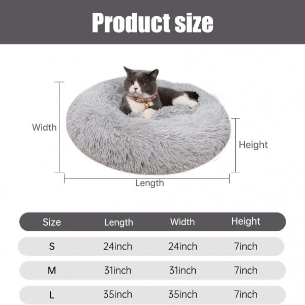 Лежак для собак та котів, плюшевий килимок для домашніх тварин, сірий, 80х80х18 см Лежак для собак та котів, плюшевий килимок для домашніх тварин, сірий, 80х80х18 см