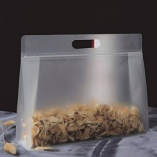 Пакет матовий із замком Zip-Lock 35x30 + 8 см (пакет для пакування з ручкою), плотність 200 мкм, 1шт