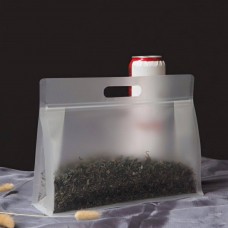 Пакет матовий із замком Zip-Lock 28x21 + 8 см (пакет для пакування з ручкою), плотність 200 мкм, 1шт