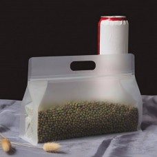 Пакет матовий із замком Zip-Lock 24x17 + 8 см (пакет для пакування з ручкою), плотність 200 мкм, 1шт