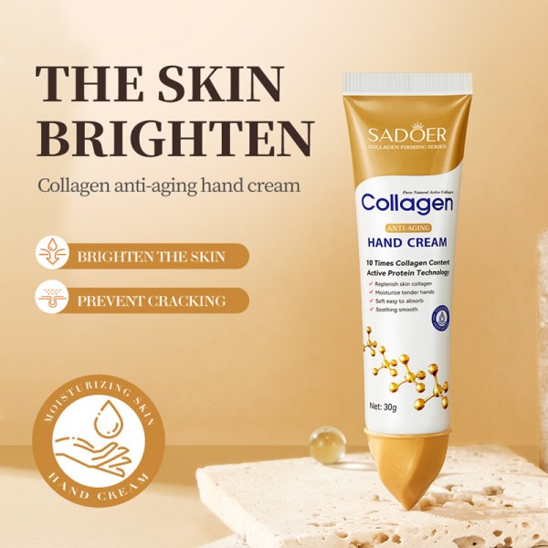 Крем для рук SADOER Collagen Anti-Aging Hand Cream, з колагеном, 30 г
