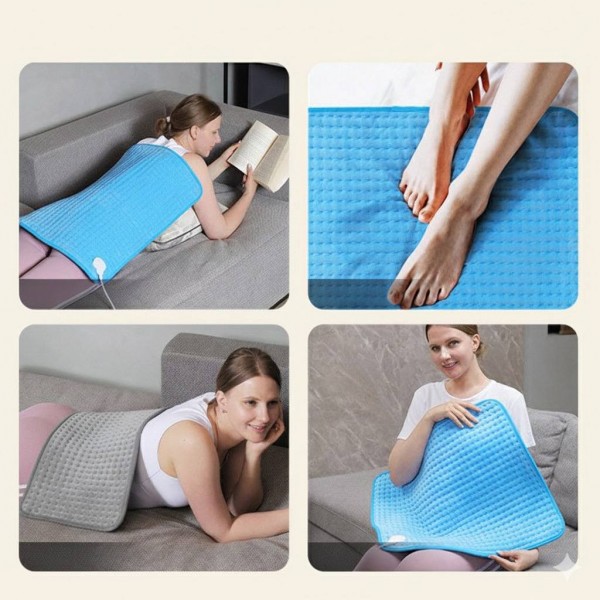 Грілка електрична, мініковдра з підігрівом, з пультом керування, 40*76см, сіра