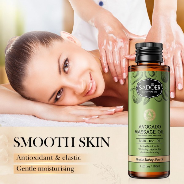 Олія масажна з авокадо SADOER Massage Avocado oil, 100 мл Олія масажна з авокадо SADOER Massage Avocado oil, 100 мл