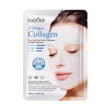 Маска для обличчя гідрогелева з колагеном та керамідами SADOER Multiple Collagen Firming Nursing Facial Masc, 30 мл, 1 шт