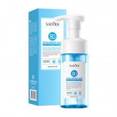 Пінка-мус для вмивання з гіалуроновою кислотою SADOER 8D Hyaluronic Acid Mild Cleanser Mousse, зі щіточкою, 120мл