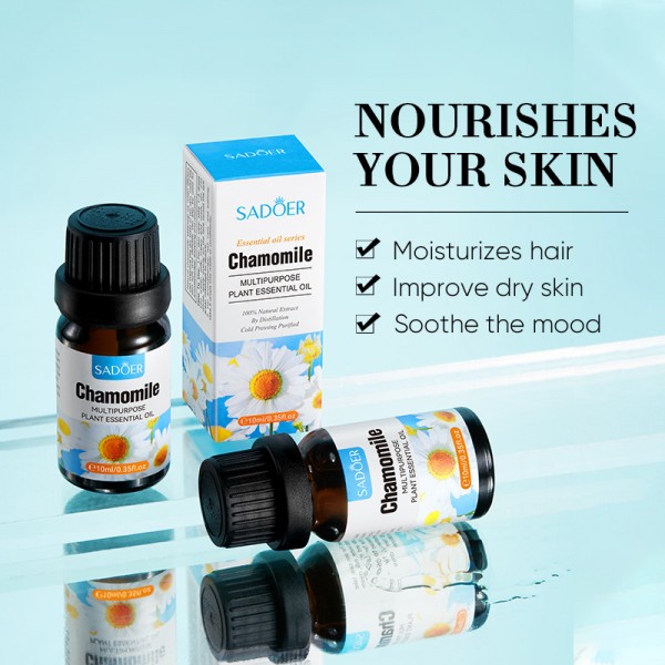 Ефірна олія з ромашкою SADOER Chamomile Multipurpose Plant Essential oil, 10 мл