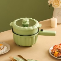 Каструля електрична з антипригарним покриттям та пароваркою, зелена, 2 л