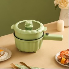 Каструля електрична з антипригарним покриттям та пароваркою, зелена, 2 л