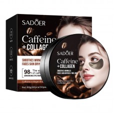 Патчі гідрогелеві SADOER Caffein Collagen Firm Nourish Eye Mask, з колагеном та кофеїном, 60 шт