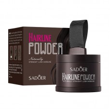Пудра тонуюча для волосся для маскування залисин та сідини SADOER Hairline Powder, різні кольори