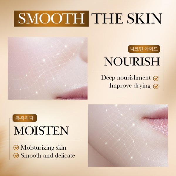 Сыворотка отбеливающая  для лица с экстрактом риса SADOER Rice Essence Whitening Repair Serum, с ниацинамидом и керамидами, 30 мл
