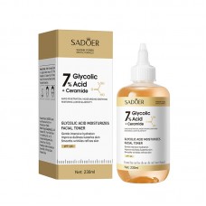 Тонер для обличчя з гліколієвою кислотою та керамідами SADOER Glycolic Acid Moisturizes Facial Toner, 230 мл