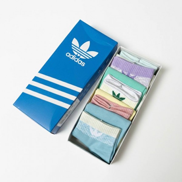 Шкарпетки бавовняні кольорові унісекс з логотипом, розмір 36-41, набір 5 пар