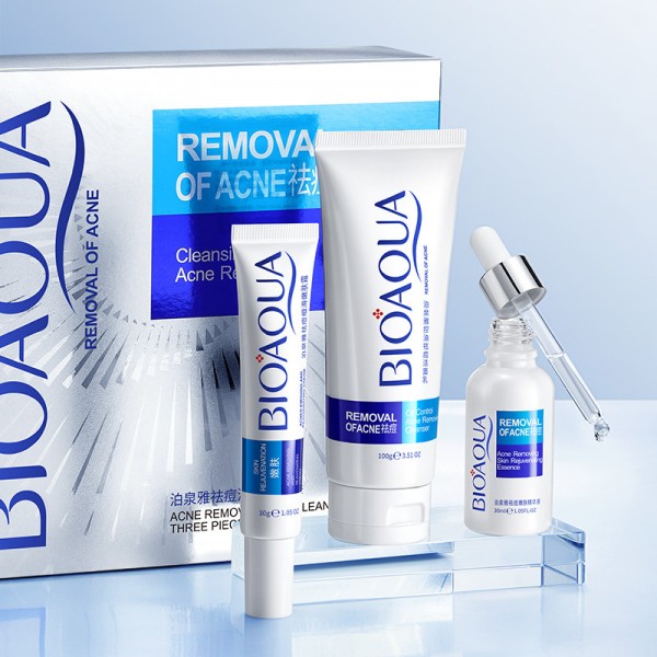 Набір від акне для пробемної шкіри BIOAQUA Removal of Acne, 3 засоби Набір від акне для пробемної шкіри BIOAQUA Removal of Acne, 3 засоби