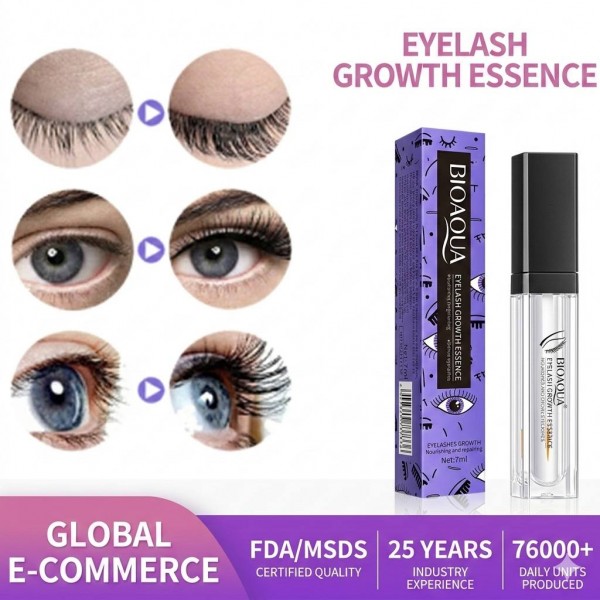 Сироватка для росту вій BIOAQUA Eyelash Growth Essence, активатор росту вій, 7 мл