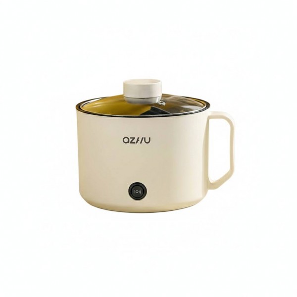 Каструля електрична багатофункціональна з механічним управлінням, молочна, 1,8 л